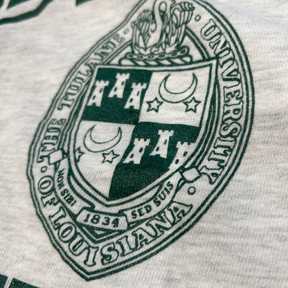 90's Champion  TULANE UNIVERSITY カレッジTシャツ USA製 グレー(L)A7315T-SO