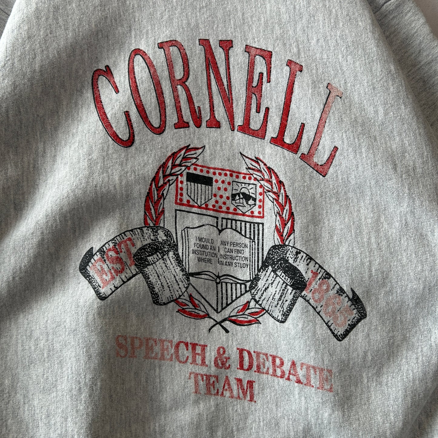 80's Champion Reverse Weave リバースウィーブ CORNELL スウェット 内縫い グレー(L)/C0662R-SO
