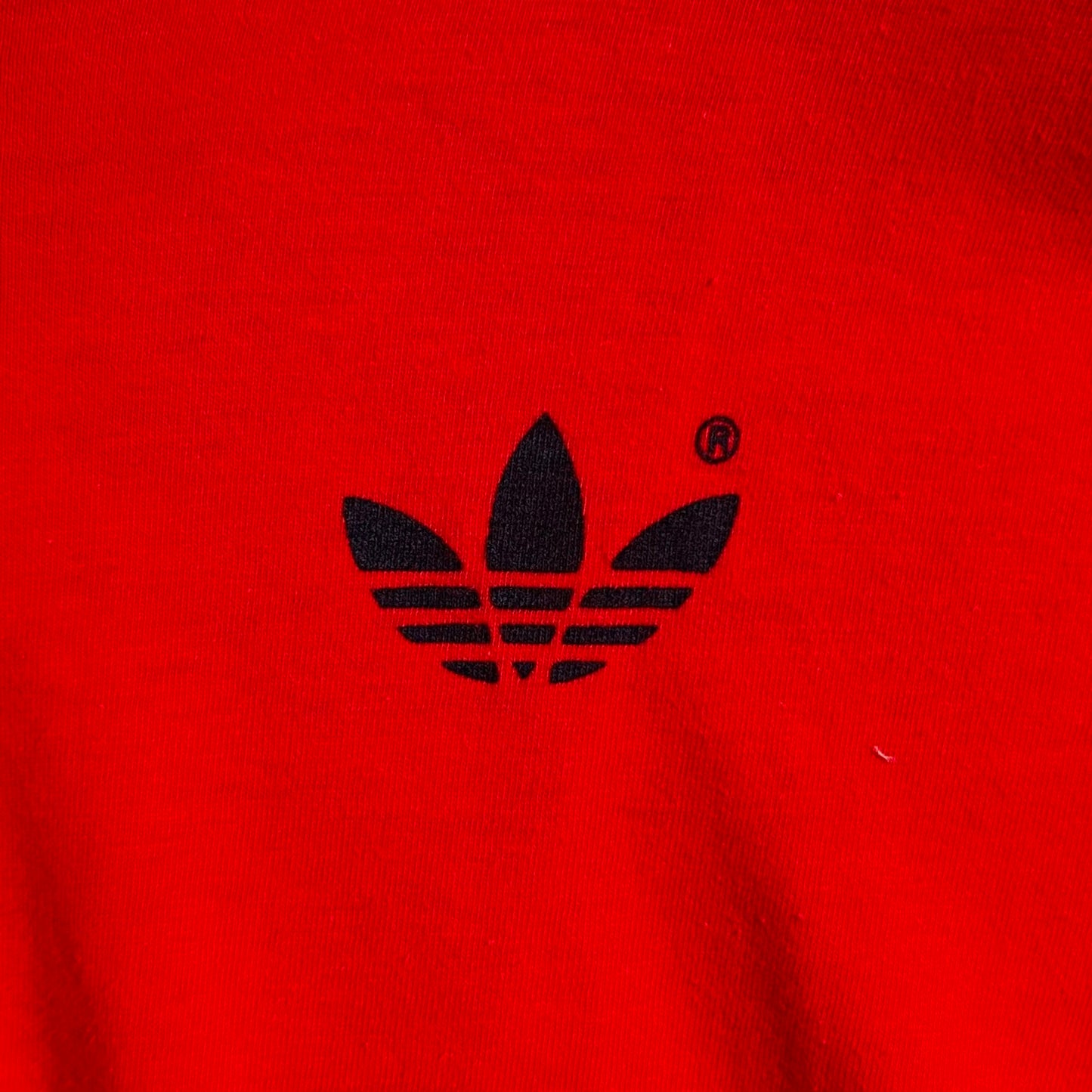 80's adidas ロゴロンT 赤(L)/A2978T-SO