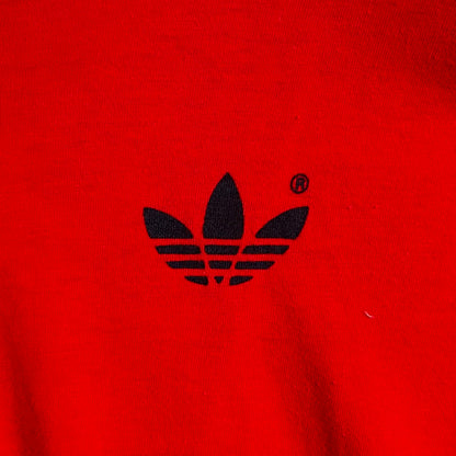 80's adidas ロゴロンT 赤(L)/A2978T-SO