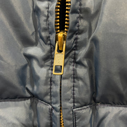 90's Eddie Bauer エディーバウアー ダウンベスト 紺 (L)/A8967V-SO