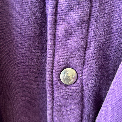 90's Champion Reverse Weave リバースウィーブ スナップカーディガン スウェット イレギュラー 紫(XXL)/C0663R-SO