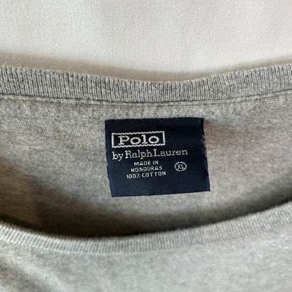 00's Polo by Ralph Lauren ラルフローレン ポロベア Tシャツ グレー(XL)/C1334T-SO