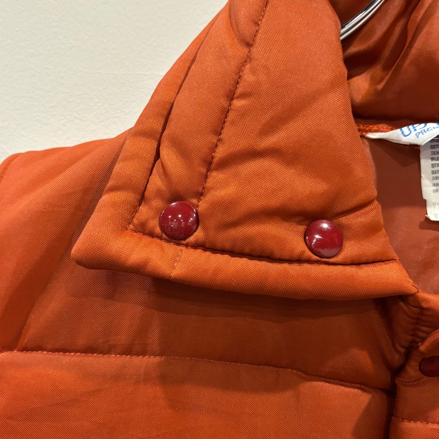 80's Upstream アメリカンオレンジパファーベスト オレンジ (M)/A9612V-SO