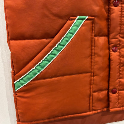 80's Upstream アメリカンオレンジパファーベスト オレンジ (M)/A9612V-SO