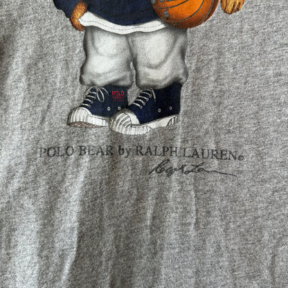 00's Polo by Ralph Lauren ラルフローレン ポロベア Tシャツ グレー(XL)/C1334T-SO