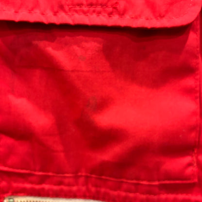 70's Sears フィールドマスター ダウンベスト 赤 (M)/A5977V-SO