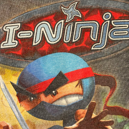 00's Hanes namco I-Ninja ゲームTシャツ 白 (XL)/A7147T-SO