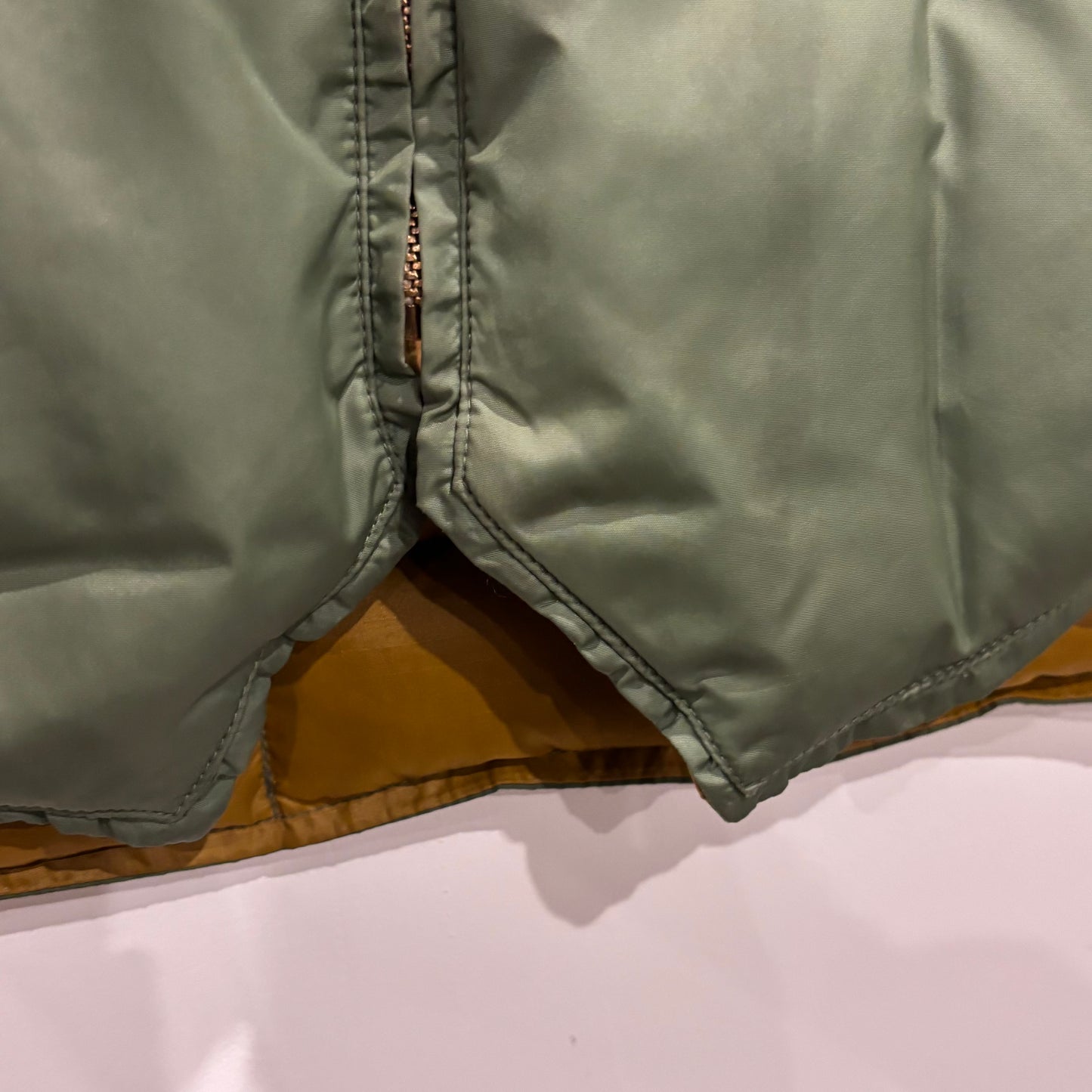 60~70's Eddie Bauer カナディアンベスト ダウンベスト カーキ (46)/A8868V-SO