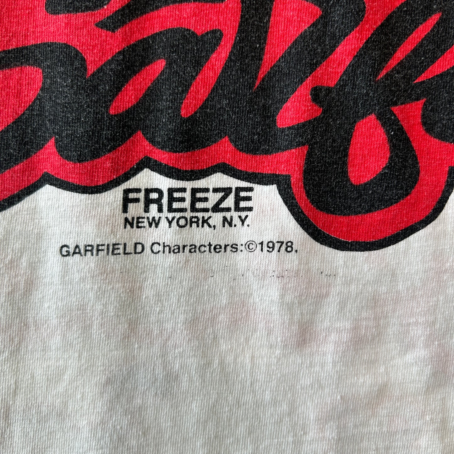 90's Garfield ガーフィールド オールオーバープリントTシャツ ホワイト/C1333T-SO