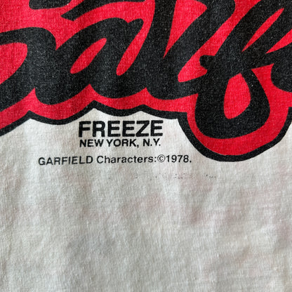 90's Garfield ガーフィールド オールオーバープリントTシャツ ホワイト/C1333T-SO