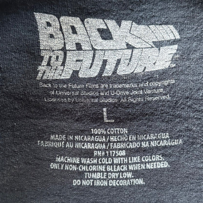 00's  BACK TO THE FUTURE 映画 両面プリント ムービーTシャツ 黒 L/A7253T-SO