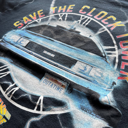 00's  BACK TO THE FUTURE 映画 両面プリント ムービーTシャツ 黒 L/A7253T-SO