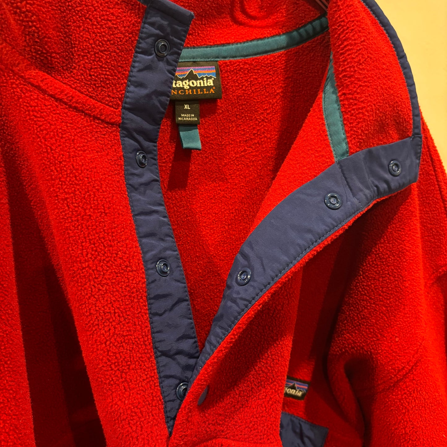 2015 (FA15) Patagonia パタゴニア シンチラ スナップT フリース 赤 (XL)/B4263F-SO