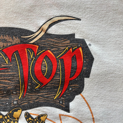 00's   ZZ TOP Beer Drinkers and Hell Raisers Tour 2003 バンドTシャツ 白 サイズ不明/A7252T-SO