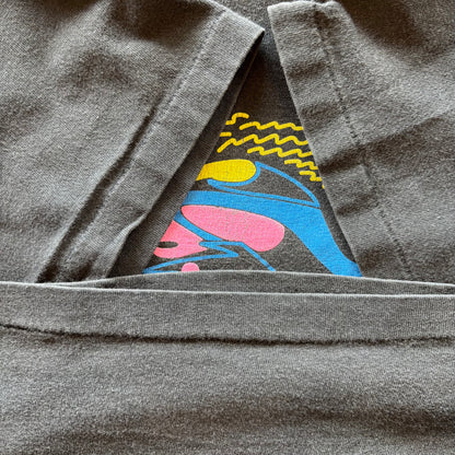 90's  Hanes ERNIE BALL 企業 プリントTシャツ 黒 XL/A7065T-SO