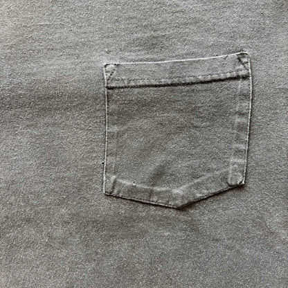 90's  Calvin Klein 胸ポケット付き 無地Tシャツ 黒 XL/A6580T-SO