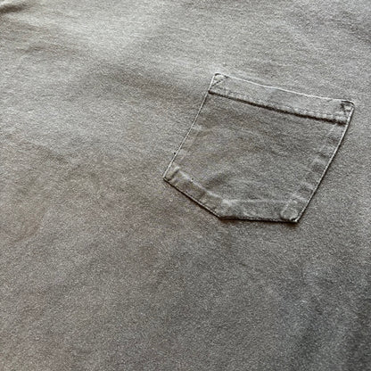 90's  Calvin Klein 胸ポケット付き 無地Tシャツ 黒 XL/A6580T-SO