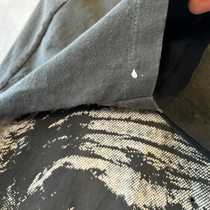 90's Fruit of The Loom Albert Einstein アインシュタイン 肖像画Tシャツ 黒(XL)/C0671T-SO