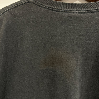 90's Cotton Expressions Albert Einstein アインシュタイン 蓄光ロンT 黒(XL)/C0670T-SO