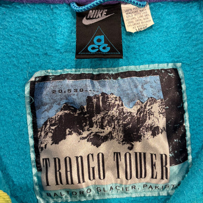 90's NIKE ACG ナイキ フリースジャケット ターコイズブルー/パープル (L) /A9321F-SO