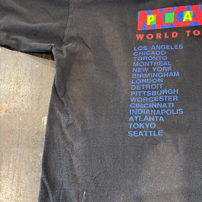 90's THE PAUL McCARTNEY WORLD TOUR 1989/90 ポールマッカートニー Tシャツ ブラック(XL)/A7259T-SO