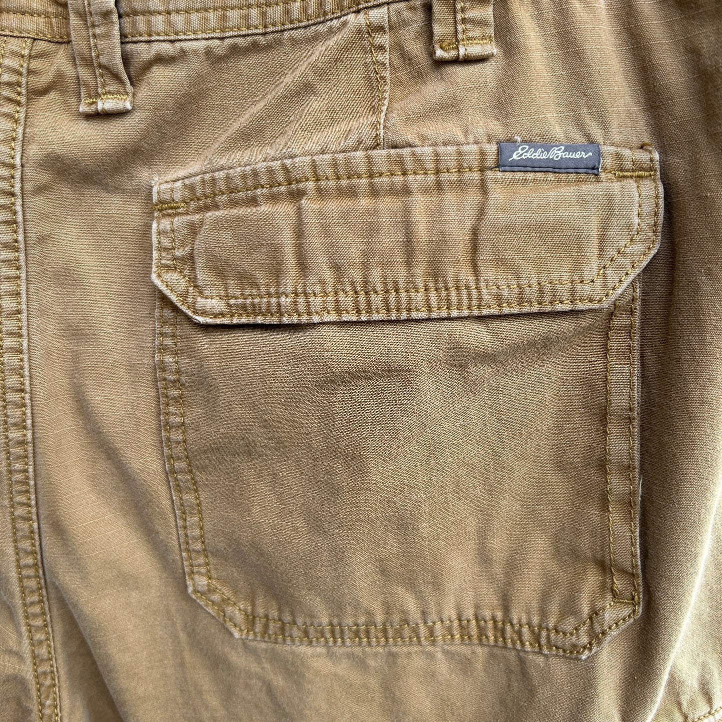 Eddie Bauer エディー・バウアー コットンカーゴショーツ リップストップ ブラウン(W38)/C1361P-SO