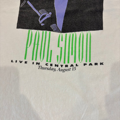 90's PAUL SIMON "LIVE IN CENTRAL PARK" ホワイト (XL)/A7258T-SO