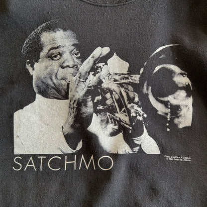 90's Fruit of the loom SATCHMO ルイアームストロング プリントスウェット(XL)/A6294S=SO