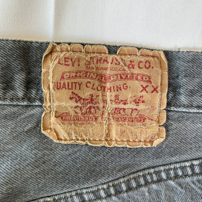80's Levi's 501-0568 先染め ブラックデニム USA製 表記W36L30/A9143P-SO