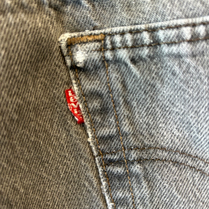 80's Levi's 501-0568 先染め ブラックデニム USA製 表記W36L30/A9143P-SO
