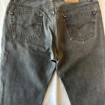 80's Levi's 501-0568 先染め ブラックデニム USA製 表記W36L30/A9143P-SO