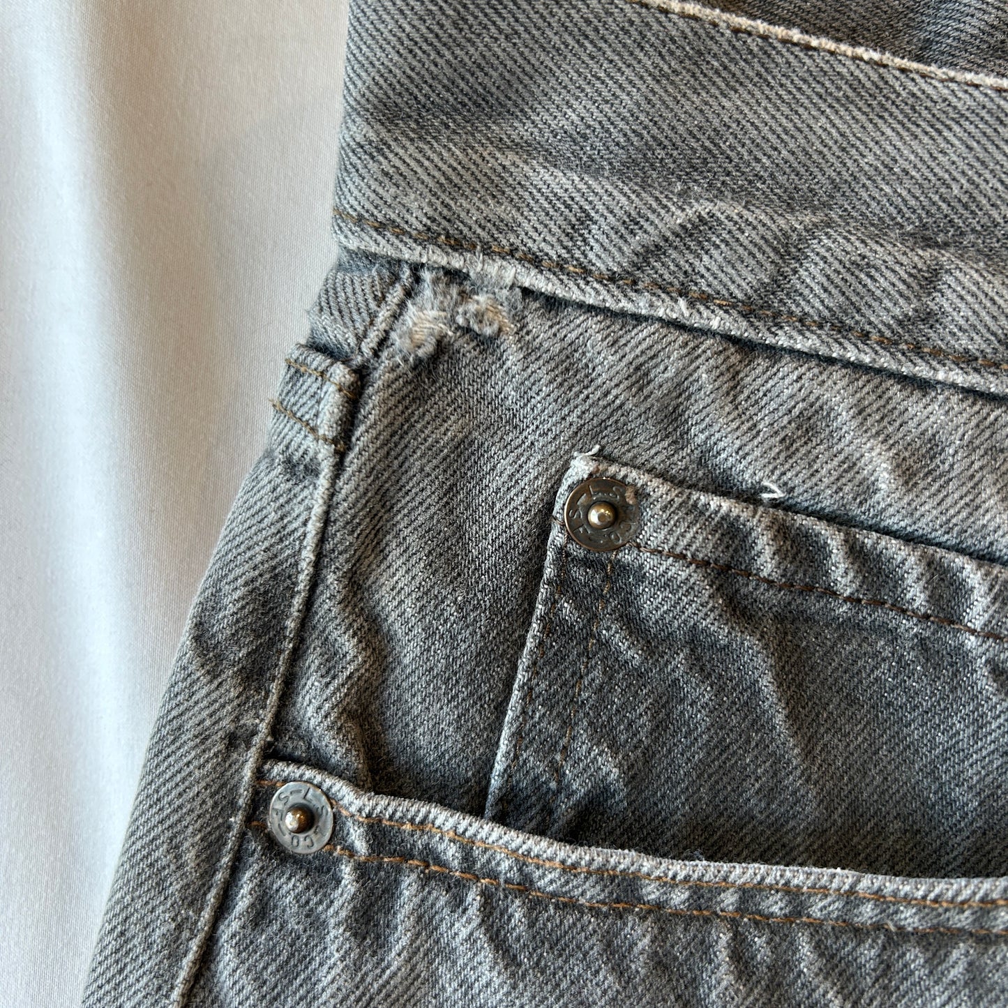 80's Levi's 501-0568 先染め ブラックデニム USA製 表記W36L30/A9143P-SO