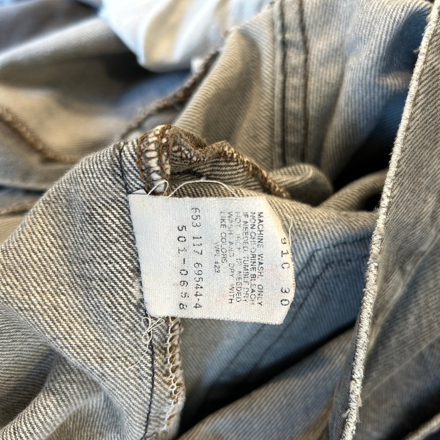 80's Levi's 501-0568 先染め ブラックデニム USA製 表記W36L30/A9143P-SO