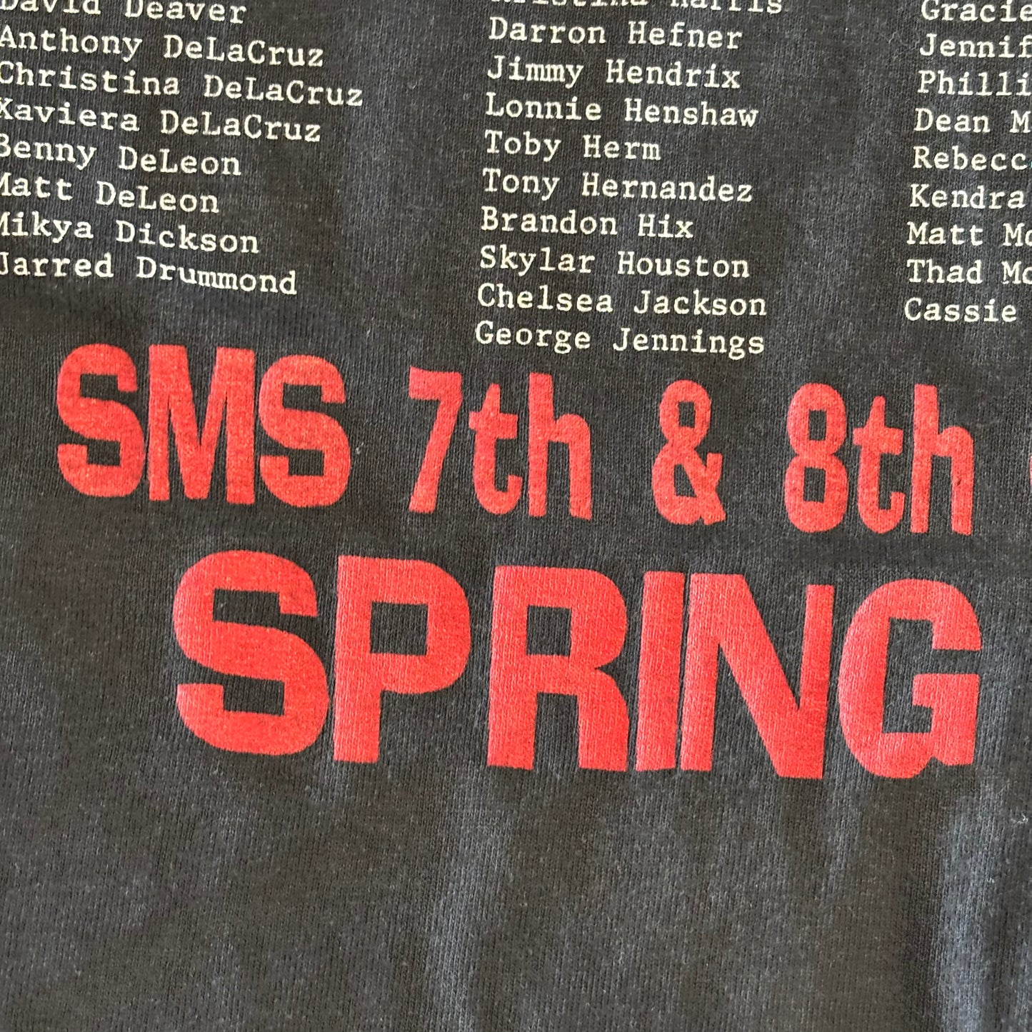 90's FRUIT OF THE LOOM ライオンキング SMD 7th&8th GRADE SPRING SING '95 イベント記念Tシャツ 黒 (XL)/B2737T-SO