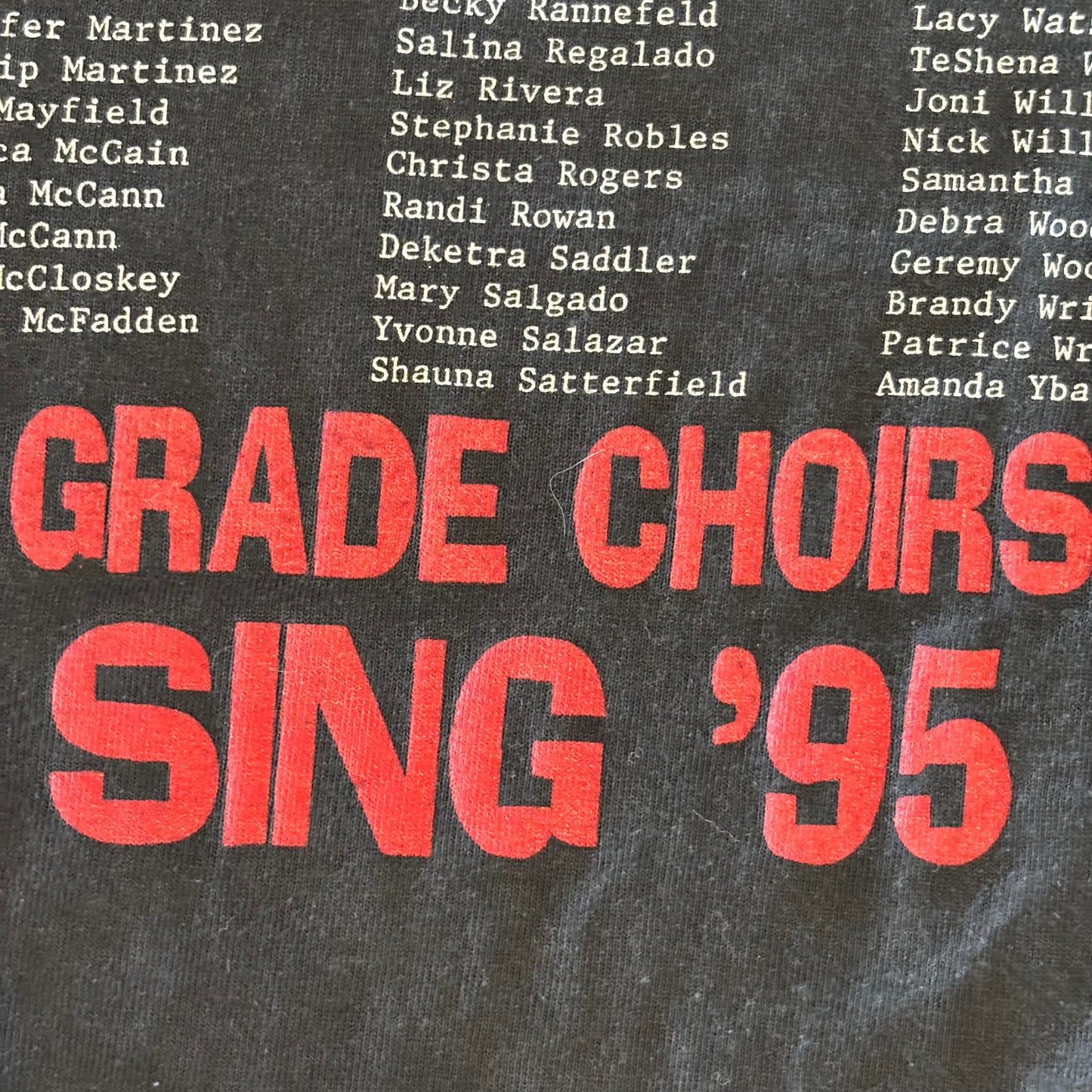 90's FRUIT OF THE LOOM ライオンキング SMD 7th&8th GRADE SPRING SING '95 イベント記念Tシャツ 黒 (XL)/B2737T-SO