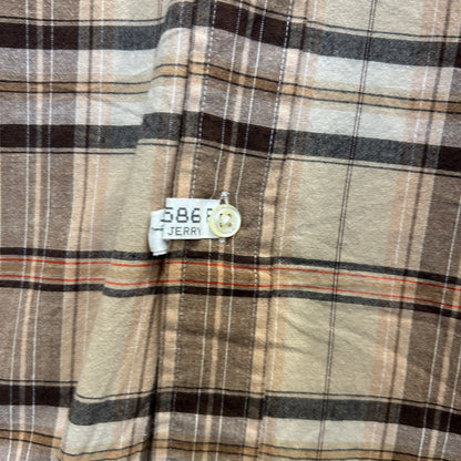 00's Ralph Lauren BLAKE ラルフローレン チェックシャツ ベージュ黒橙 (L)/A8008S-SO