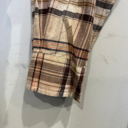 00's Ralph Lauren BLAKE ラルフローレン チェックシャツ ベージュ黒橙 (L)/A8008S-SO