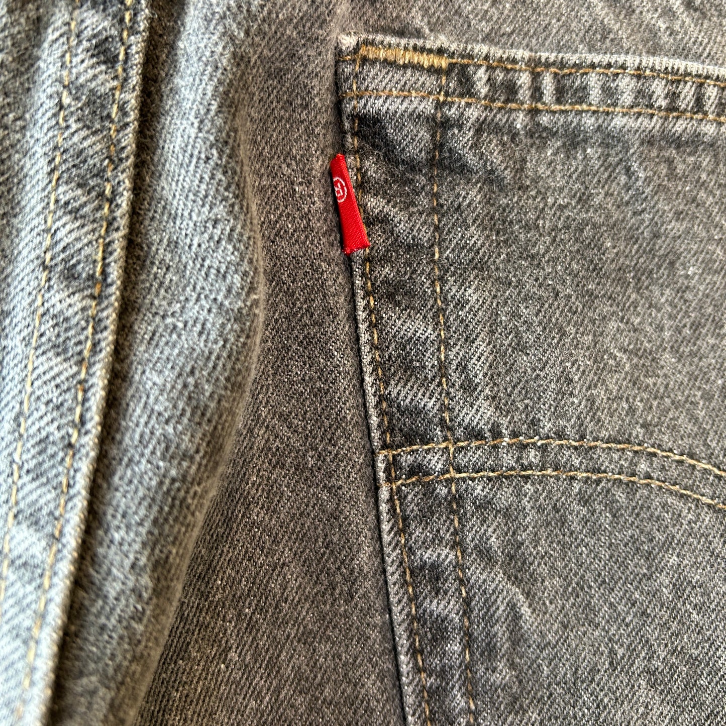 90's~ Levi's リーバイス 先染めブラックデニム 表記不明 /A6733P-SO