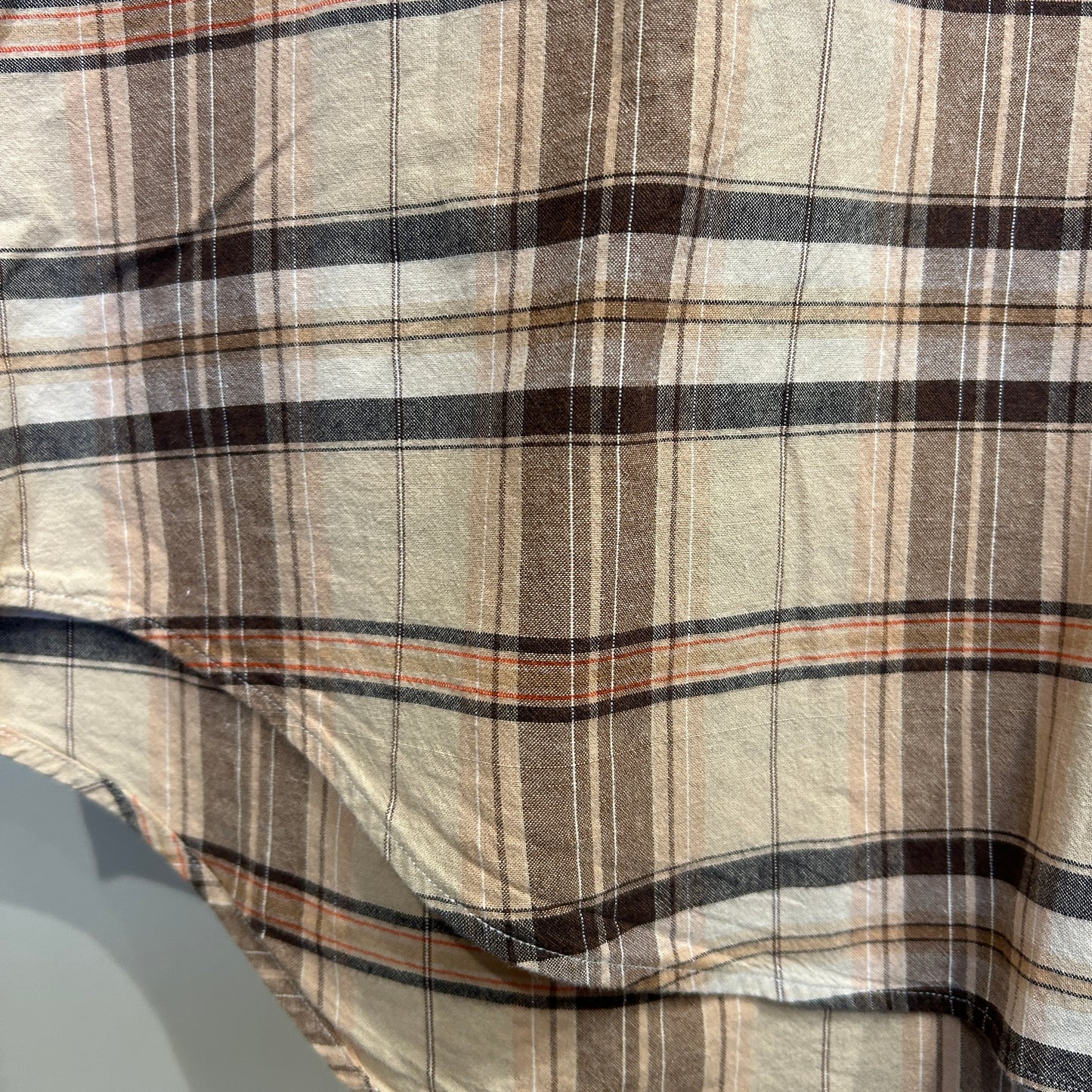 00's Ralph Lauren BLAKE ラルフローレン チェックシャツ ベージュ黒橙 (L)/A8008S-SO