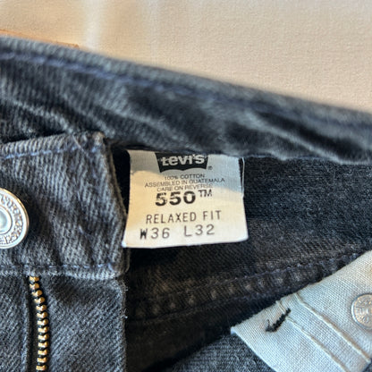 90's Levi's リーバイス 550-4159 ブラックデニム (W36L32)/C1363P-SO