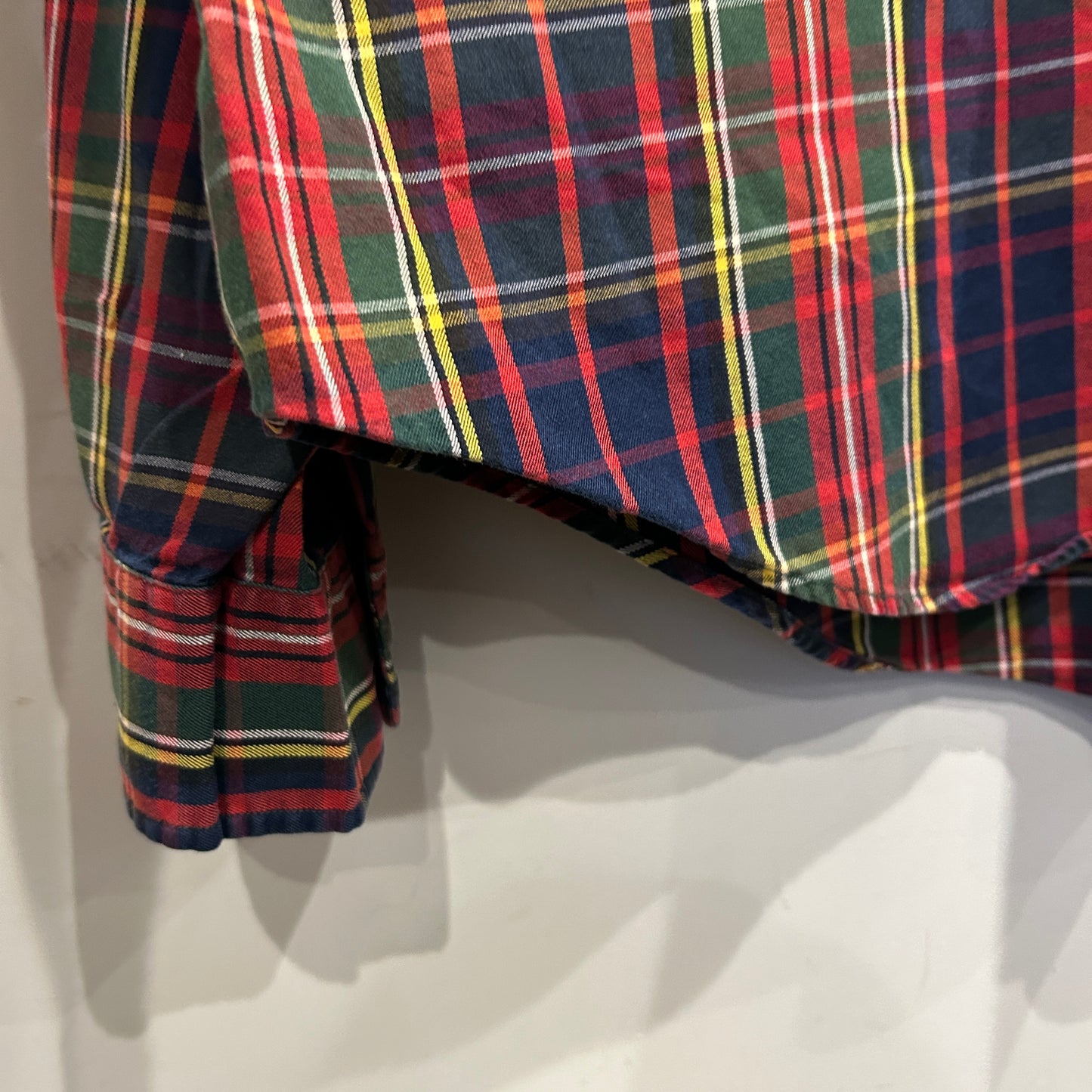 00's Polo by Ralph Lauren CLASSIC FIT ラルフローレン チェックシャツ 赤紺緑黄 (XXL)/A8059S-SO