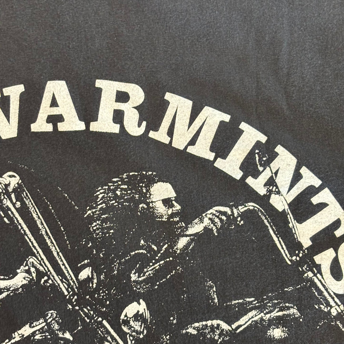 90's Hanes DIRTY VARMINTS Skuddur Kick Ass Rock バイク Tシャツ 黒 (XXL)/B2739T-SO