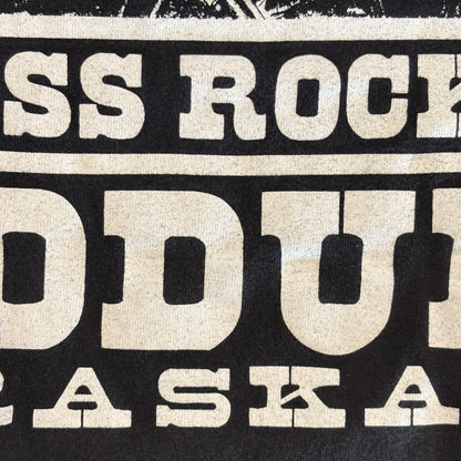 90's Hanes DIRTY VARMINTS Skuddur Kick Ass Rock バイク Tシャツ 黒 (XXL)/B2739T-SO