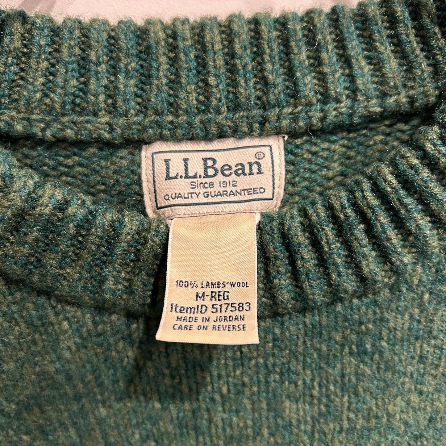 L.L.Bean カタディンロゴセーター　ニット グリーン (M)/A8981K-SO