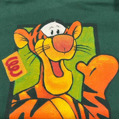 00's DISNEY MICKEY,INC TIGGER ディズニー ティガー Tシャツ グリーン (XL)/A7328T-SO