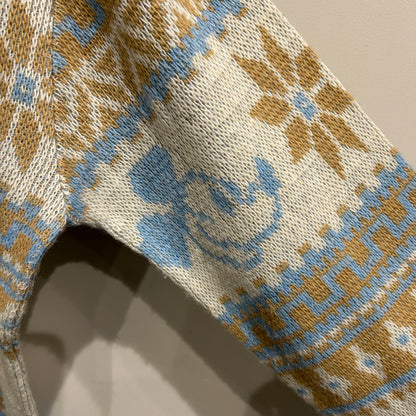 70's KENNINGTON　ディズニープロダクション ノルディック柄 アクリルニット ミッキーミニー (L)/A5708K-SO