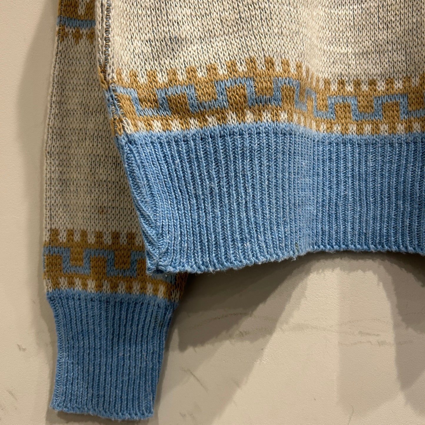 70's KENNINGTON　ディズニープロダクション ノルディック柄 アクリルニット ミッキーミニー (L)/A5708K-SO