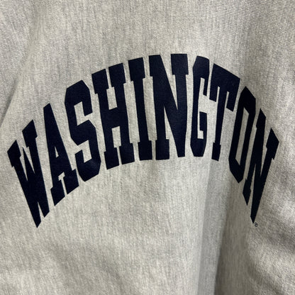 00's Champion Reverse weave リバースウィーブ "Washington" カレッジスウェット 白 (L)/C0677S-SO
