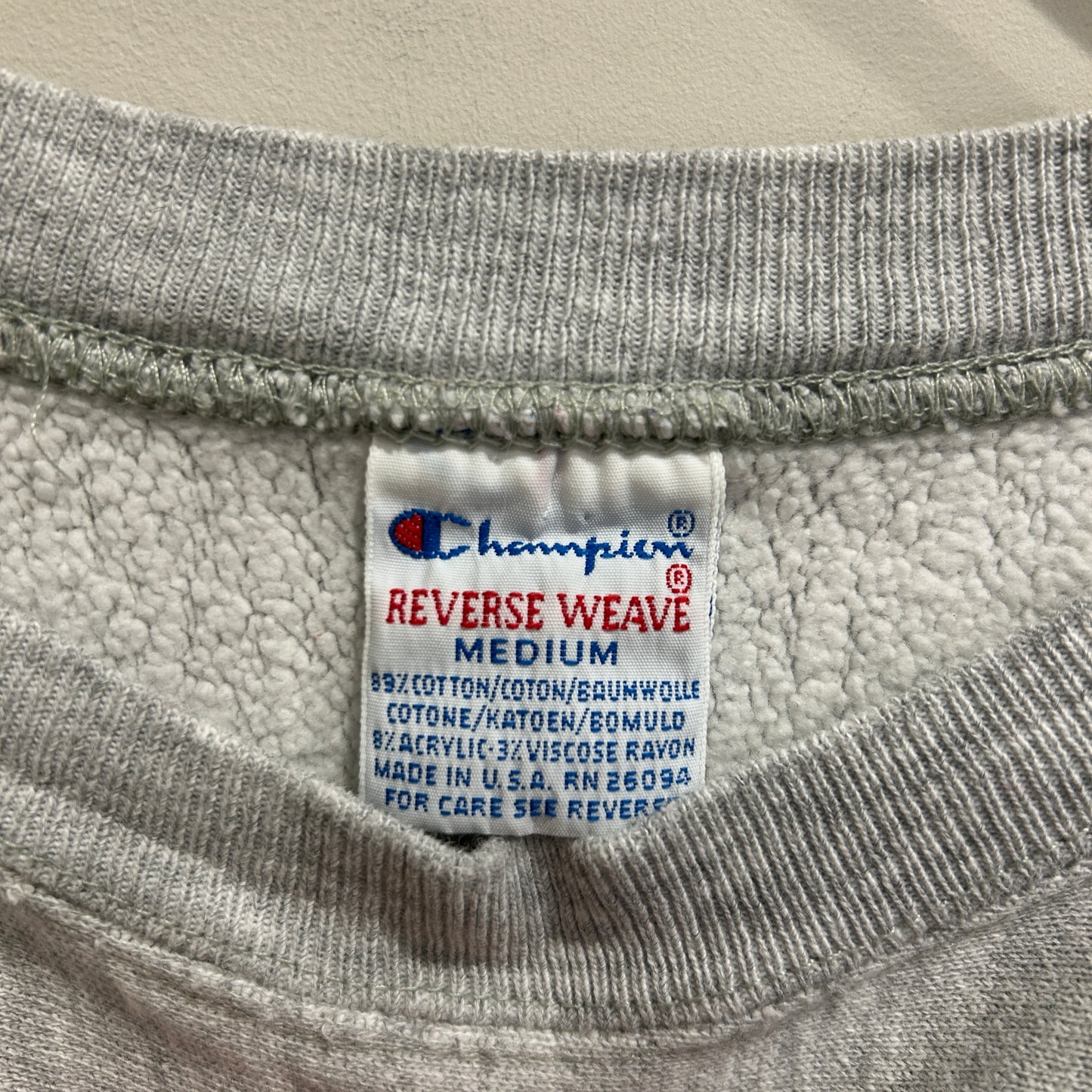 90's Champion Reverse weave リバースウィーブ "Virginia" カレッジスウェット グレー (M)/C0678S-SO